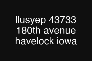 llusyep 43733 180th avenue havelock iowa